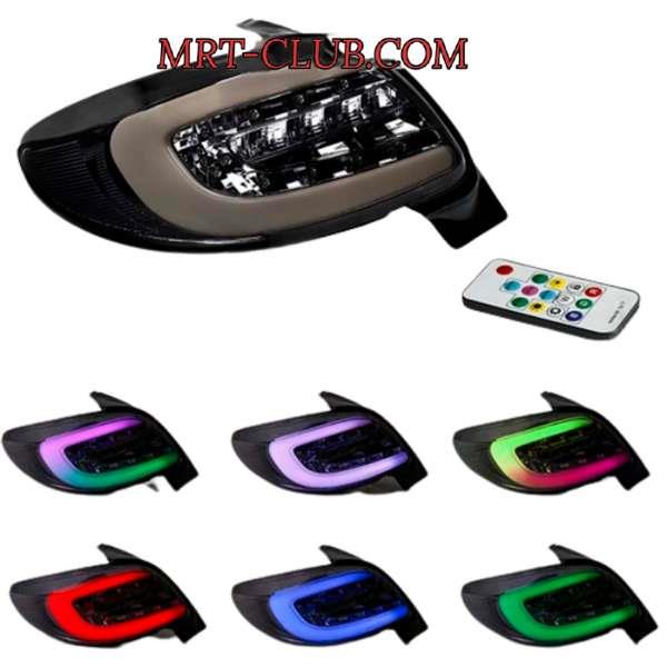 چراغ خطر پژو 207 ریموت دار RGB مولتی کالر